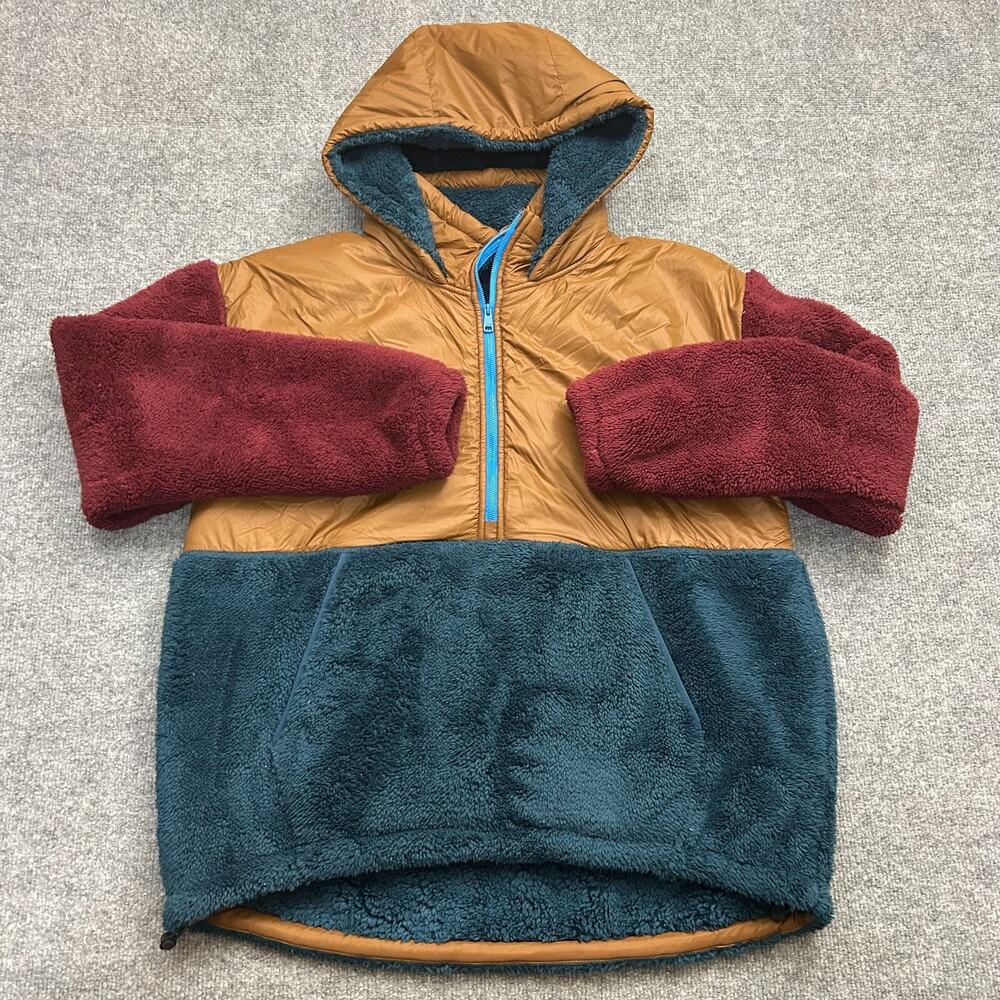 Lole Yana Oversized Pullover Hoodie Women's Small Colorblock Half Zip NWOT